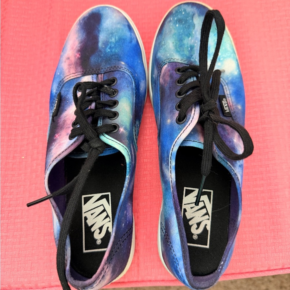 Vans Cosmic Blue and Purple Sneakers